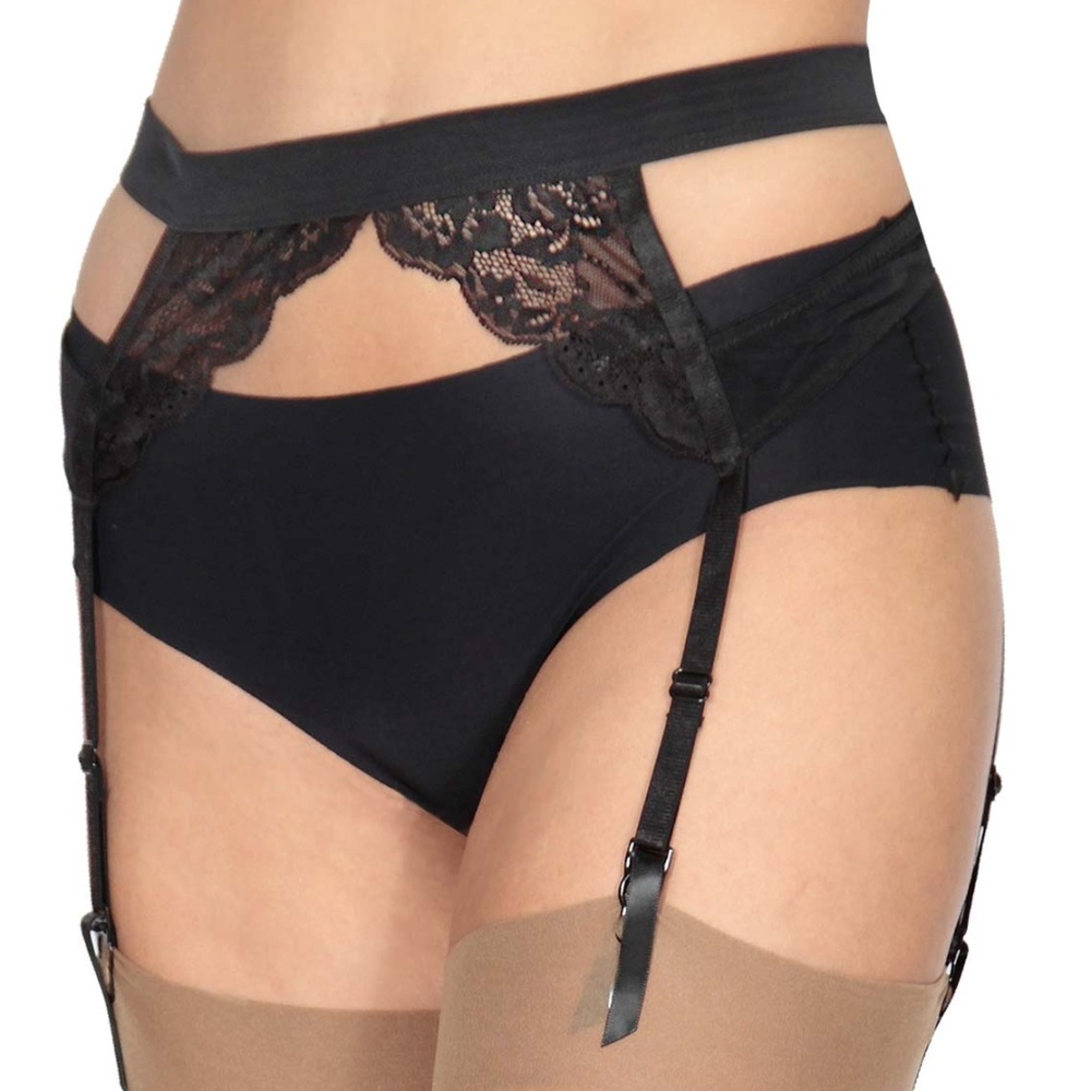 Black Sexy Garter Belt